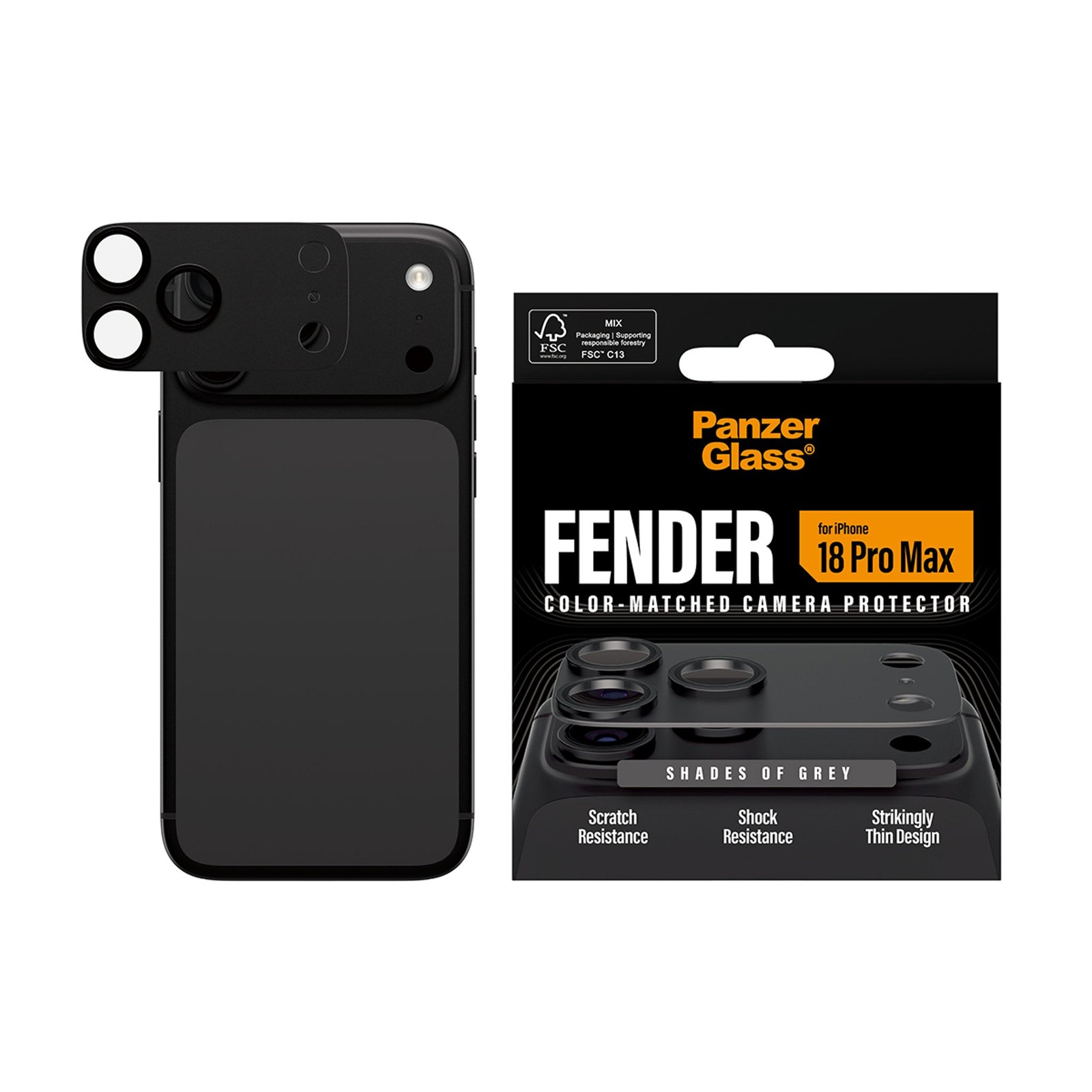 PG Apple iPhone 2026 Pro Max FENDER Camera Protector Dark Grey
