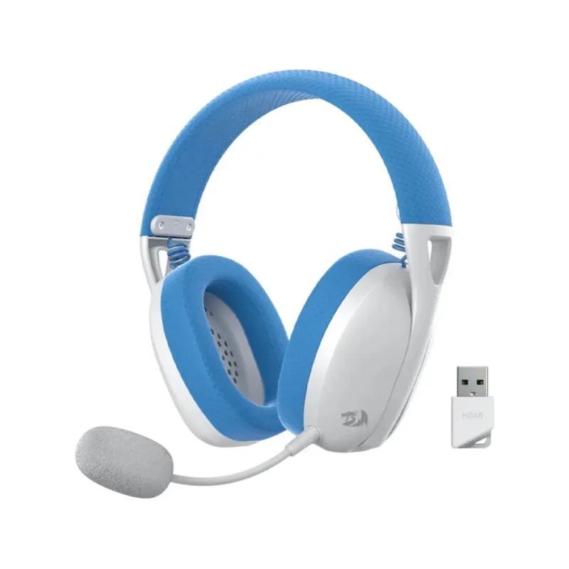 Redragon IRE Pro Ultra-Light Wireless Gaming Headset- Blue , H848- Blue