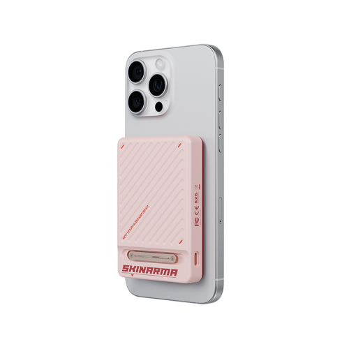 SKINARMA MAGNETIC POWERBANK WITH INTEGRATED STAND 10000 mAh 20W USB-C PD ARC PINK