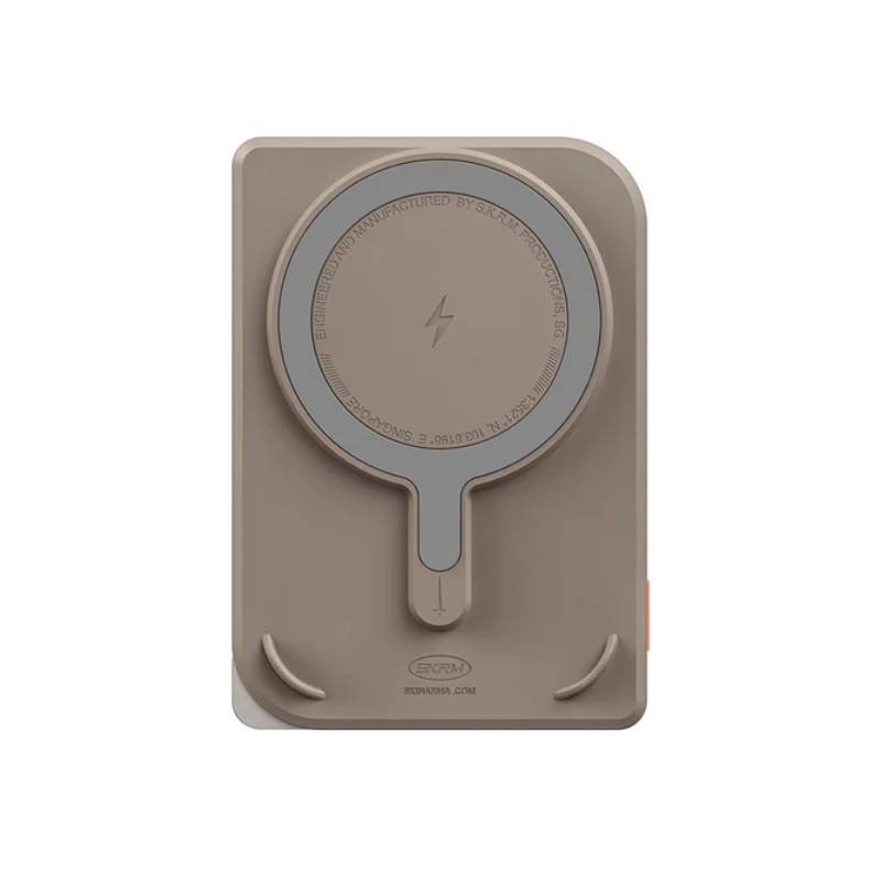 SKINARMA MAGNETIC POWERBANK WITH SMART KICK-STAND 5000 MAH 20W USB-C PD NEXUS MECHA DESERT GOLD