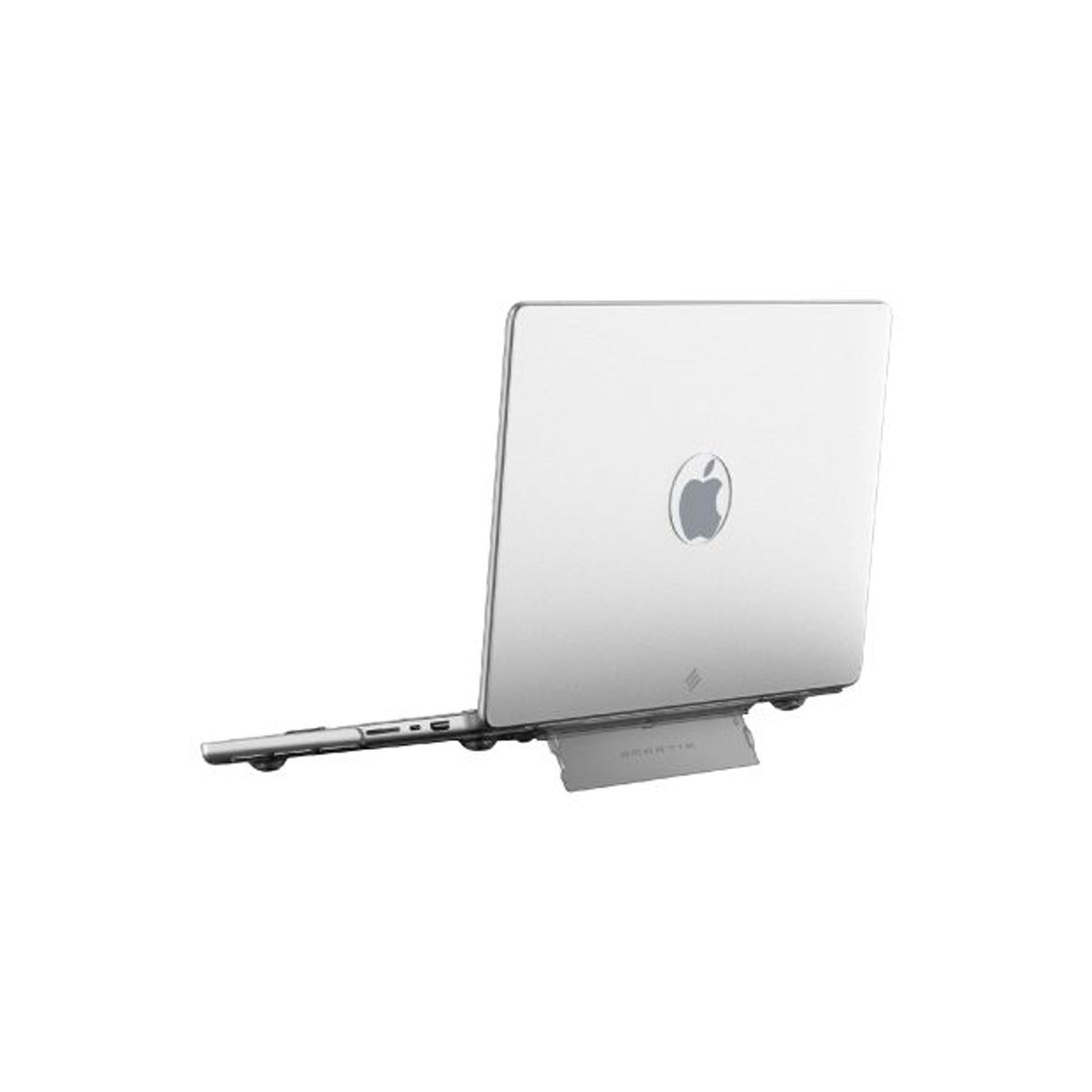 Smartix Premium Matte Transparent Shell with Stand For MacBook Pro 16" - White