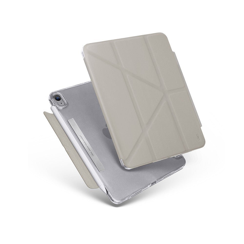 UNIQ CAMDEN IPAD MINI  (A17 PRO / 6TH GEN) ANTIMICROBIAL - FOSSIL (GREY)