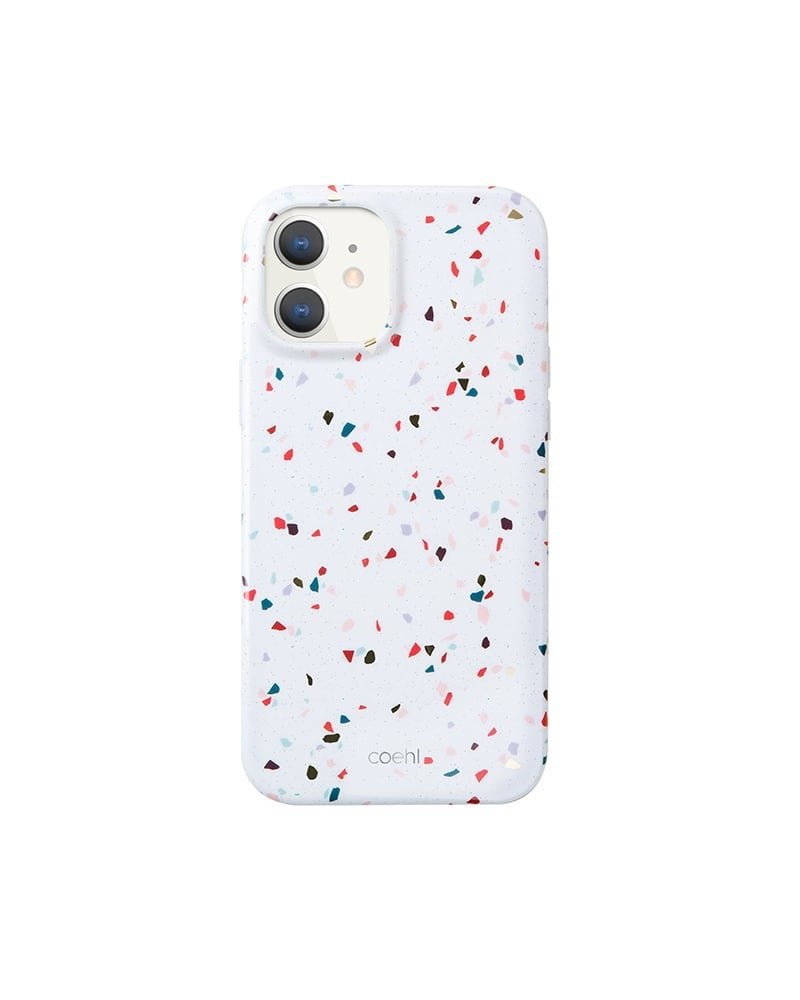 Uniq Coehl Iphone 12 Mini Terrazzo Natural White(white)
