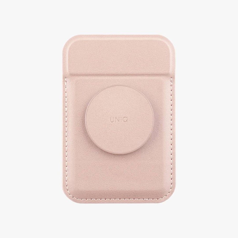 UNIQ FLIXA MAGNETIC CARD HOLDER AND POP-OUT GRIP-STAND - BLUSH PINK (PINK)