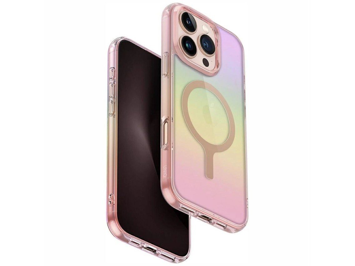 UNIQ HYBRID IPHONE 16 PRO MAGCLICK CHARGING IRIDESCIA - PINK PRISM (PINK PRISM)