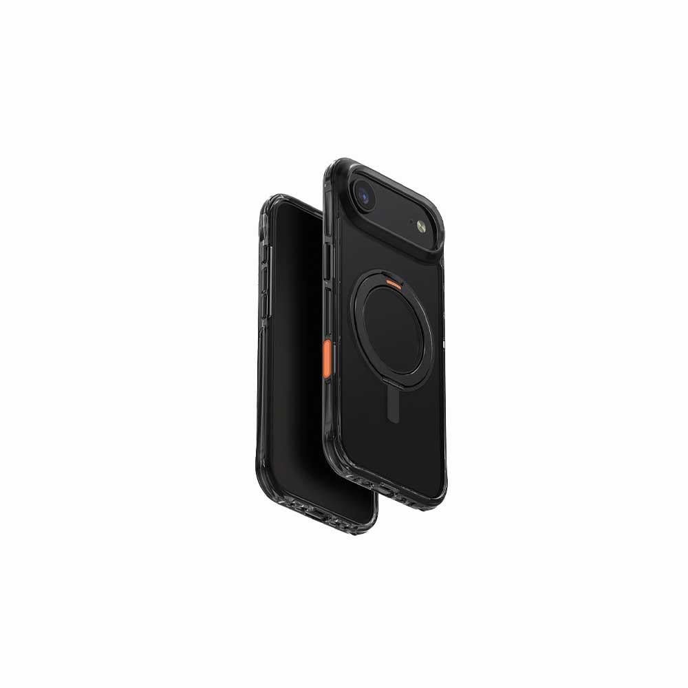 UNIQ HYBRID IPHONE 17 AIR (2025) 6.6 SWIVIX WITH 360 ROTATING KICKSTAND - CARBON BLACK (CARBON BLACK)