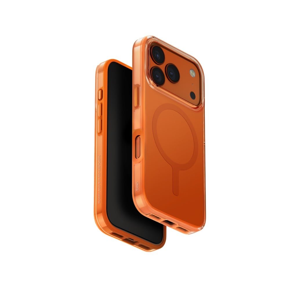UNIQ HYBRID IPHONE 17 PRO (2025) 6.3 MAGCLICK CHARGING CLARIO (ECO) - VOLT ORANGE (VOLT ORANGE)