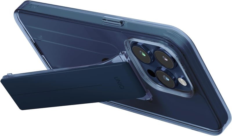 UNIQ HYBRID IPHONE PRO (2023) 6.7 HELDRO MOUNT WITH STAND - ULTRAMARINE (DEEP BLUE)