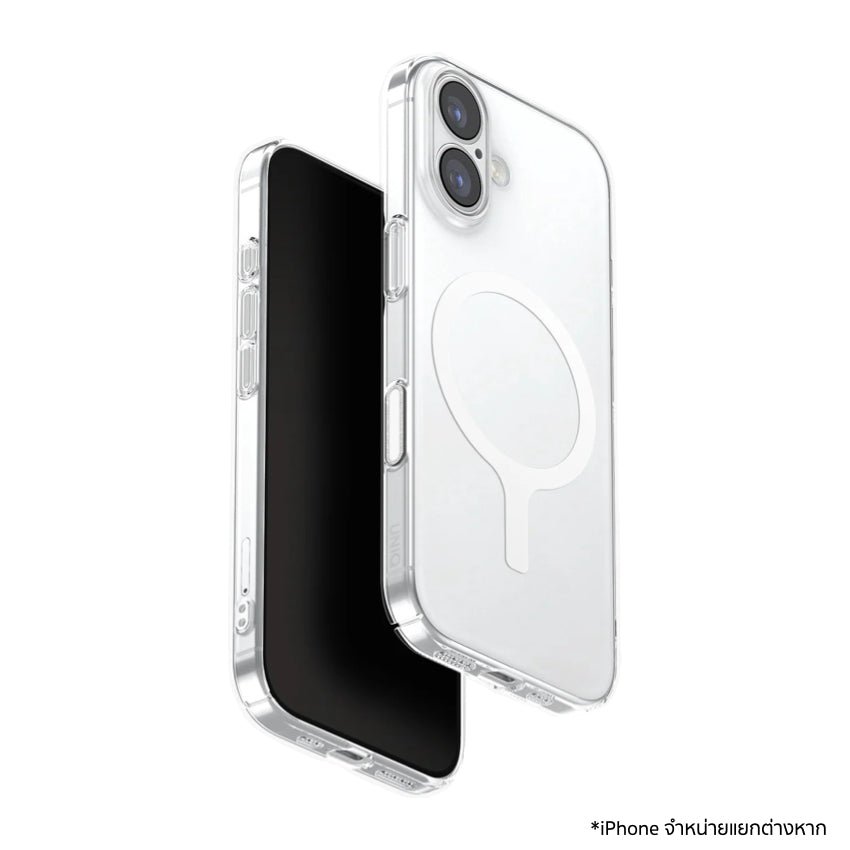 UNIQ IPHONE 17 (2025) 6.3 MAGCLICK CHARGING AIRSUIT - GLOSSY CLEAR/WHITE (GLOSSY CLEAR/WHITE)