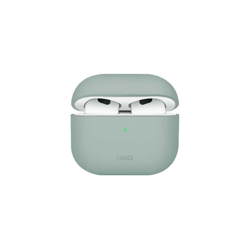 UNIQ LINO HYBRID LIQUID SILICON AIRPODS 4TH GEN CASE - ICEPLANT GREEN (ICEPLANT GREEN)