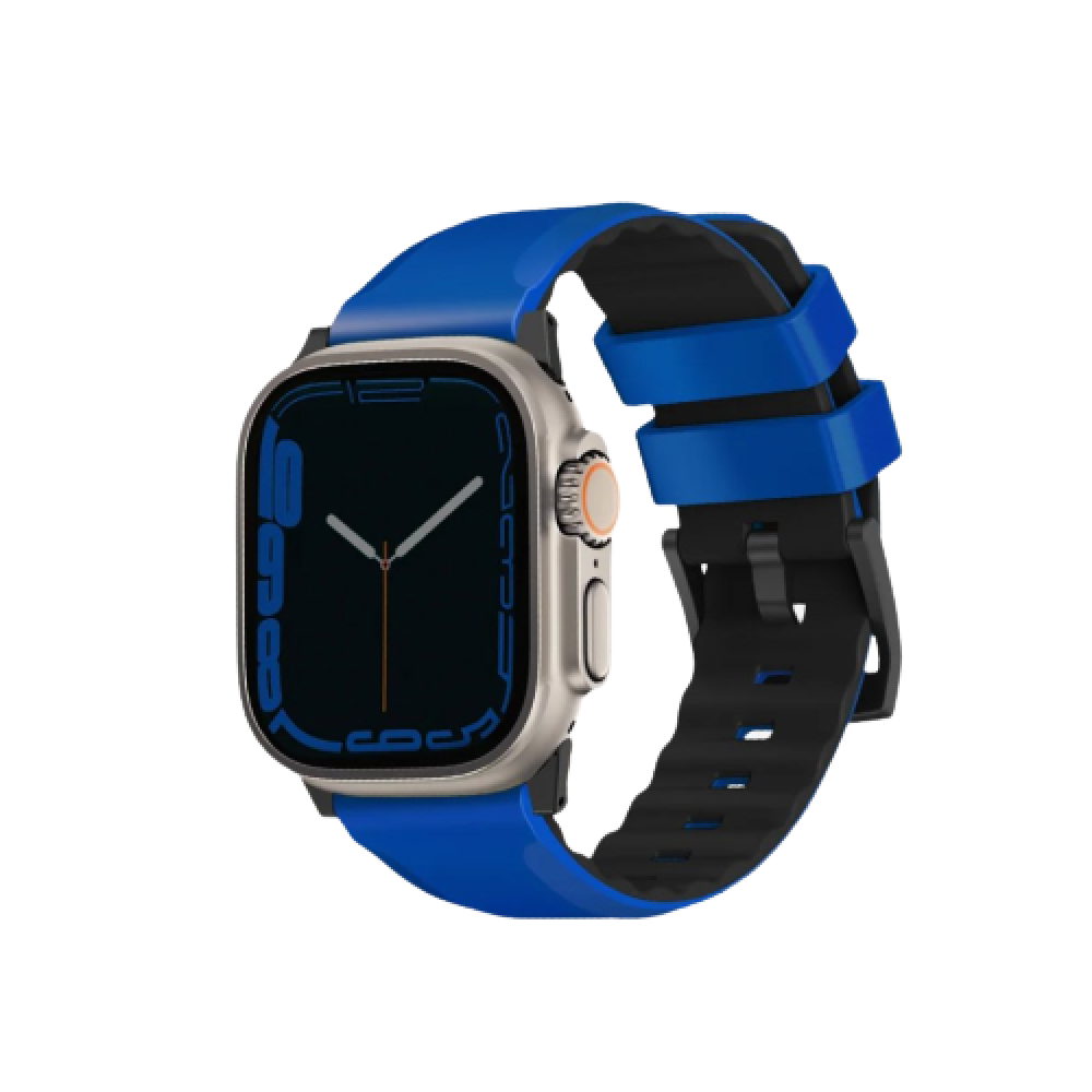 UNIQ LINUS AIROSOFT SILICONE APPLE WATCH STRAP 49/45/44/42MM -RACING BLUE (RACING BLUE