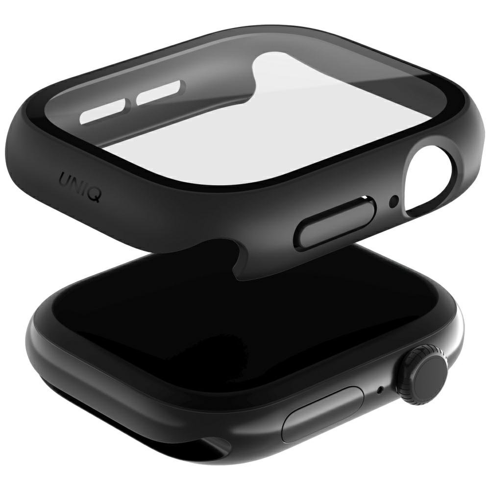UNIQ NAUTIC WATCH CASE WITH IP68 WATER-RESISTANT TEMPERED GLASS SCREEN PROTECTION 42MM - MIDNIGHT (BLACK)