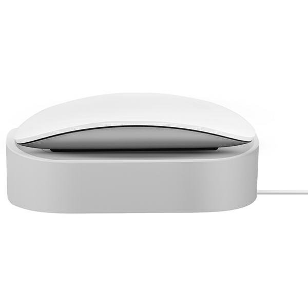 UNIQ NOVA COMPACT MAGIC MOUSE CHARGING DOCK WITH CABLE LOOP - CHALK GREY (GREY)