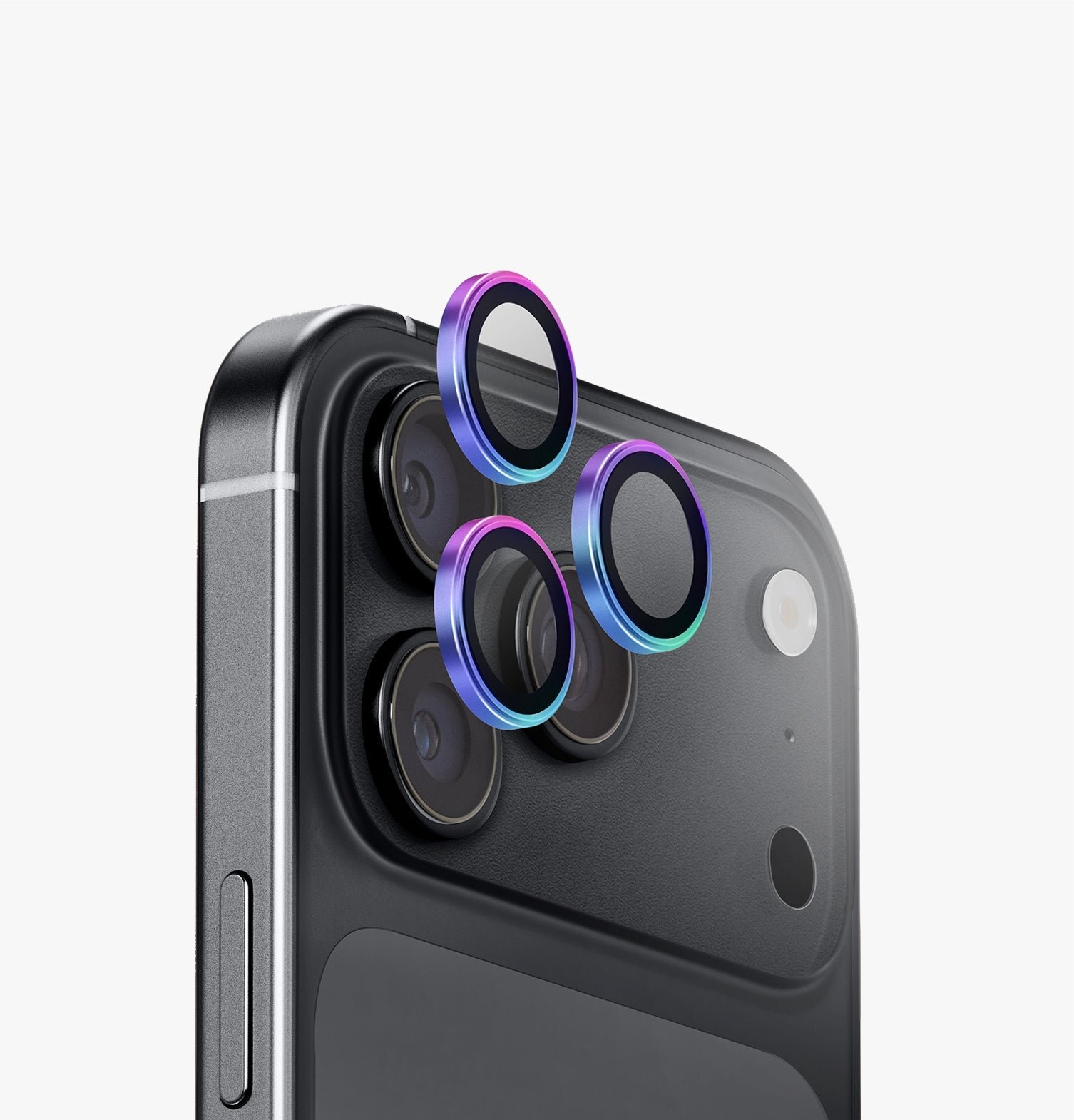 UNIQ OPTIX ALUGUARD (DX2) IPHONE 18 PRO/18 PRO MAX (2026) 6.3/6.9 CAMERA LENS PROTECTOR - IRIDESCENT