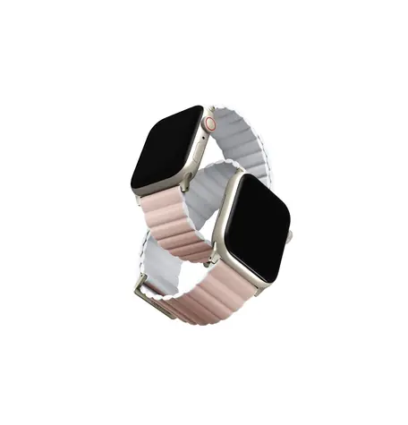 UNIQ REVIX PREMIUM EDITION REVERSIBLE MAGNETIC APPLE WATCH STRAP 49/45/44/42MM - BLUSH (BLUSH PINK/WHITE)