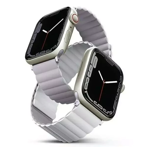 Uniq Revix Reversible Magnetic Apple Watch Strap 41/40/38Mm - Lilac (Lilac/White)