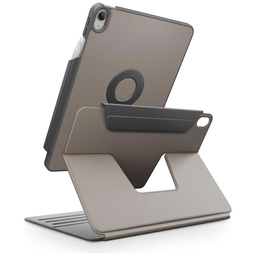 UNIQ ROVUS SNAPMOUNT MAGNETIC 360 ROTATING DETACHABLE CASE FOR IPAD AIR 11 (M2-M3) - FLINT GREY (FLINT GREY)