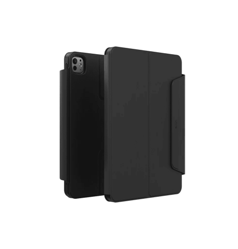 UNIQ ROVUS SNAPMOUNT MAGNETIC 360 ROTATING DETACHABLE CASE FOR IPAD PRO 13 (M4) - DALLAS BLACK (DALLAS BLACK)