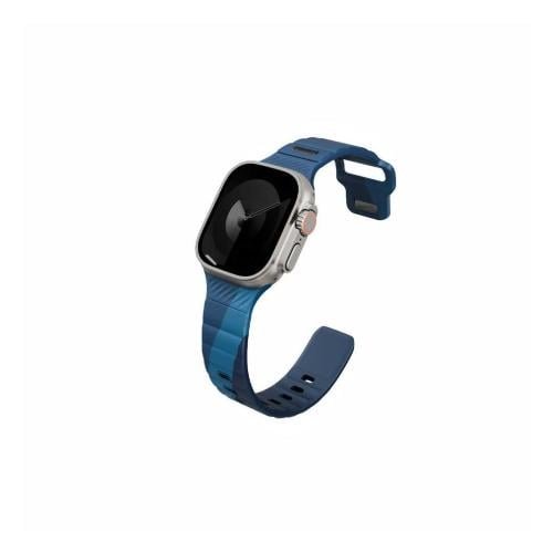 Uniq Stride De Rubber Apple Watch Strap 49/46/45/44Mm - Storm (Storm/Aegean¬†Blue)