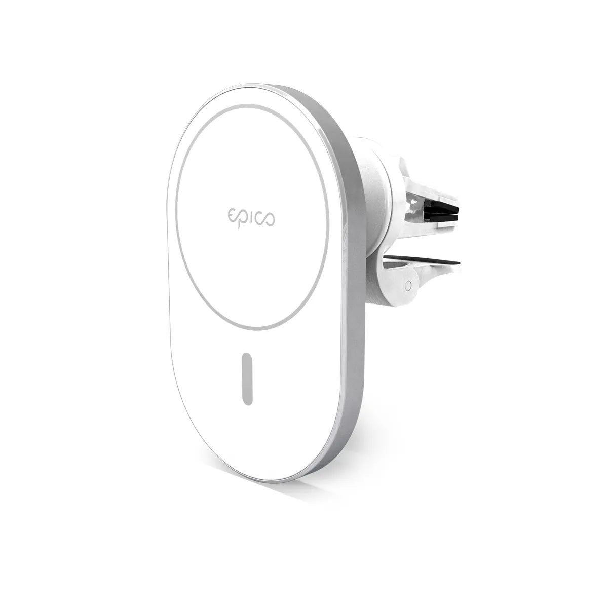 EPICO ELLIPSE MAGNETIC CAR CHARGER 15W/10W/7,5W + 18W USB-A CHARGER - white