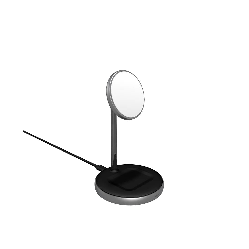Epico Magnetic 2in1 Wireless Charger (MagSafe compatible) 15W/10W/7,5W + 18W QC - cerna