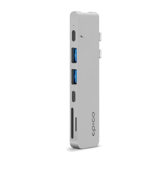 Epico USB Type-C HUB PRO - silver