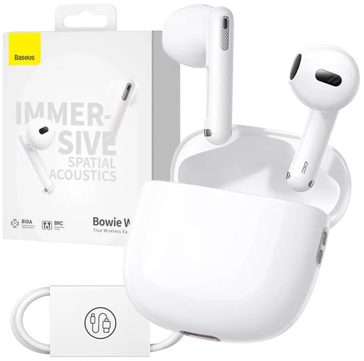 Baseus TWS Bowie WX5 Bluetooth Earbuds White