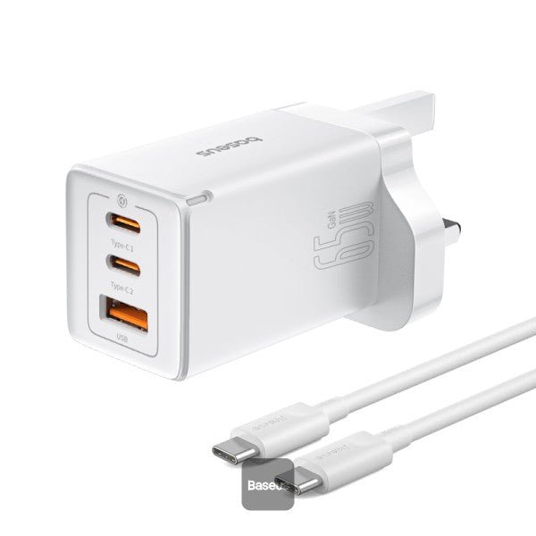 Baseus Fast Charger Gan5 Pro 65W White