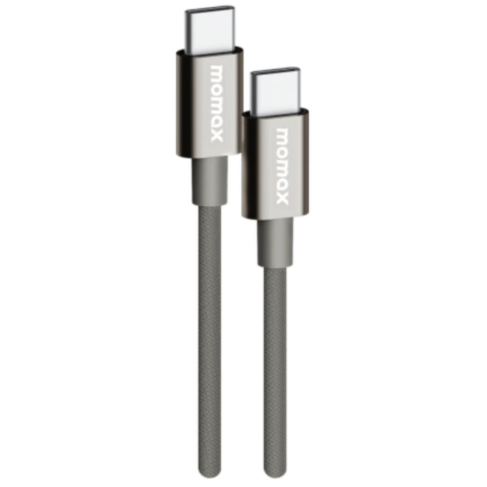 MOMAX ELITE 60W USB-C TO USB-C CABLE 1.5M Titanium
