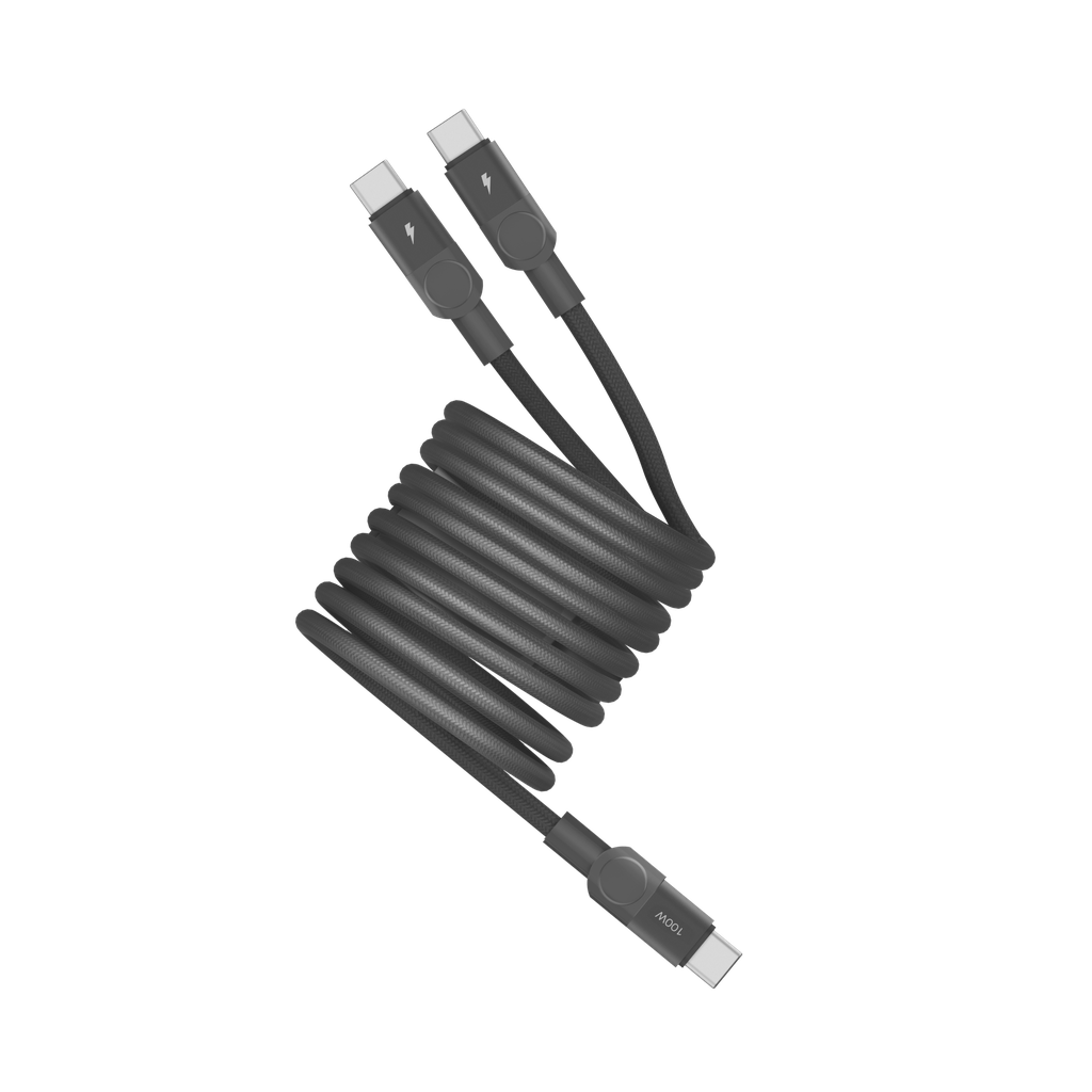 Mag.link 100W USB-C to Dual USB-C Magnetic Cable 2m (Black)