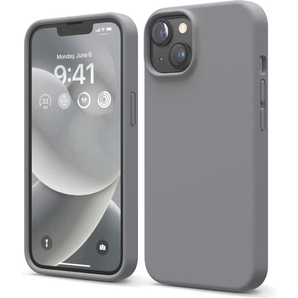 Elago soft silicone case for iPhone 14 6.1"- Dark Grey
