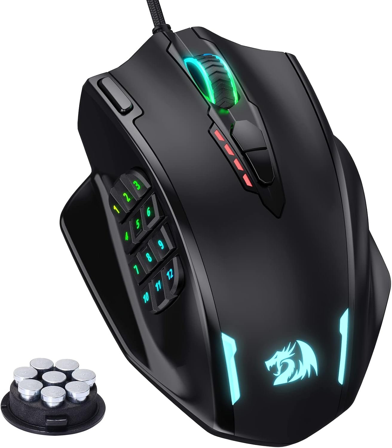 Redragon M908 Impact RGB with Side Buttons Optical