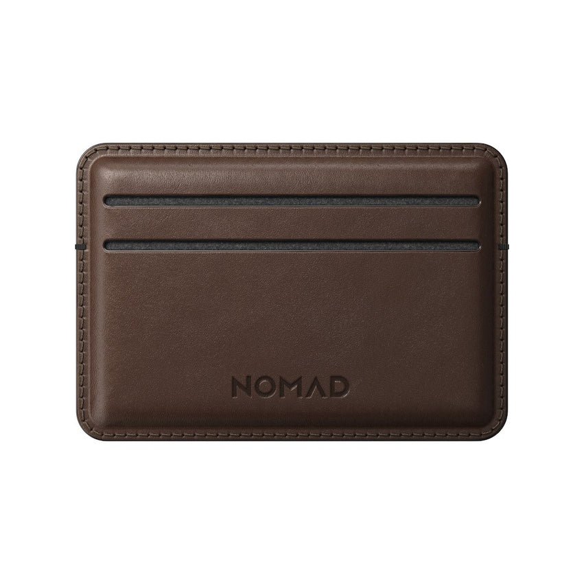 Nomad Card Wallet Horween Leather - Rustic Brown