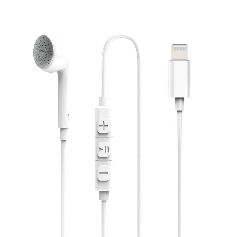 RAVPower BH1004 mono earphones with LTNG White