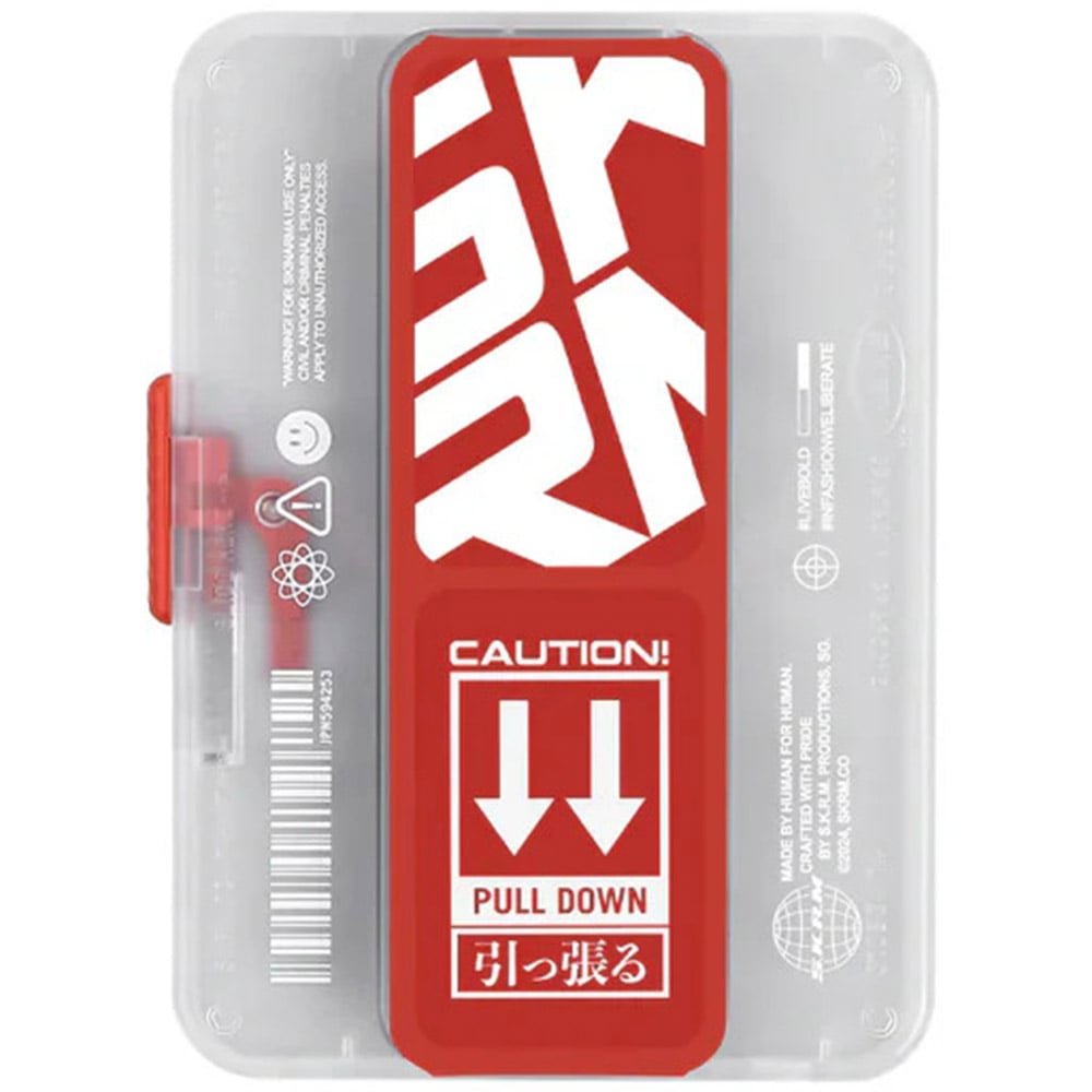 SKINAMRA KADO MAGNETIC CARD HOLDER  RED