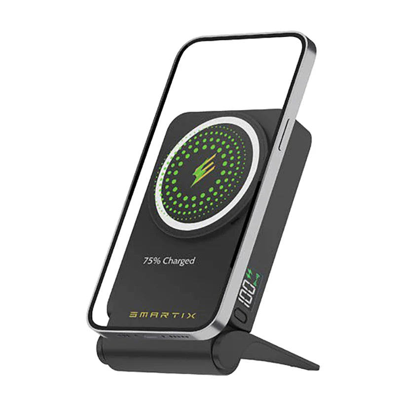 Smartix Premium Magnetic Power Bank 10000mAh with 45W USB-C PD Black/Asstd