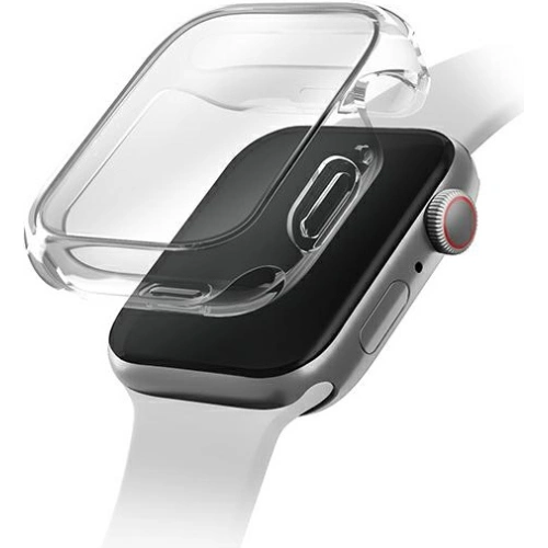 UNIQ GARDE HYBRID WATCH CASE WITH SCREEN PROTECTION 45MM - DOVE (CLEAR)