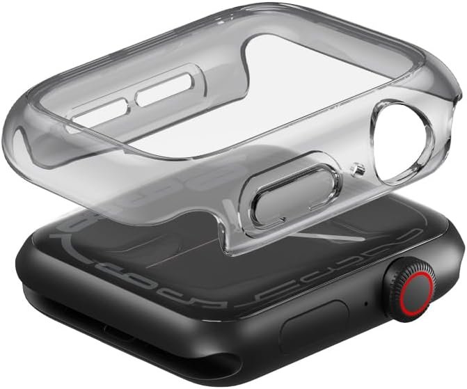 UNIQ GARDE HYBRID WATCH CASE WITH SCREEN PROTECTION 45MM - SMOKED (TINTED GREY)