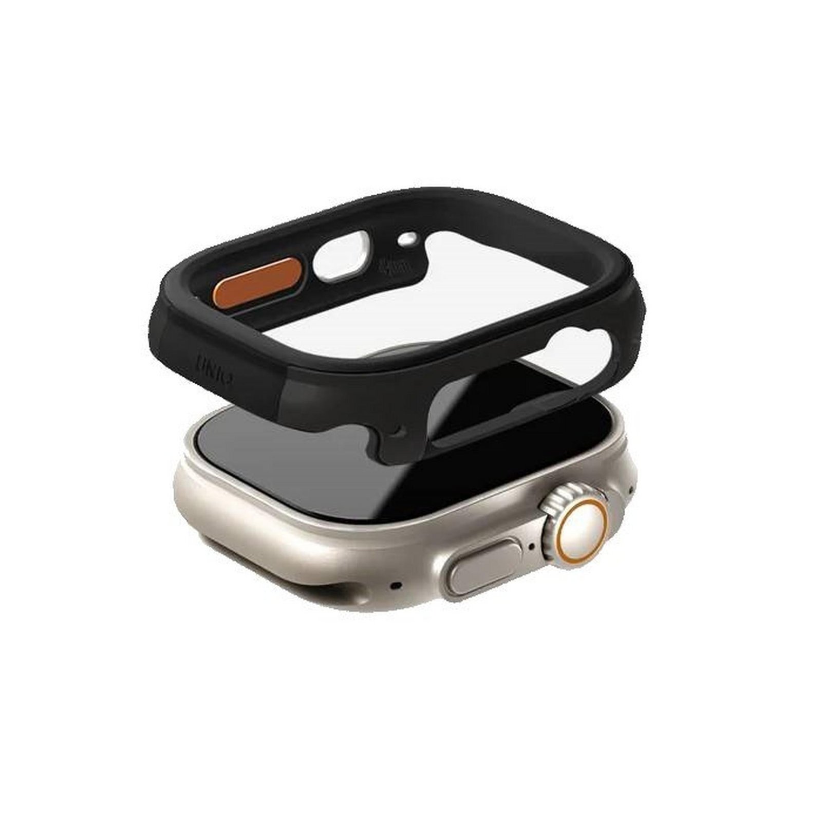 UNIQ VALENCIA WATCH CASE FOR APPLE WATCH ULTRA 49MM - MIDNIGHT (BLACK)
