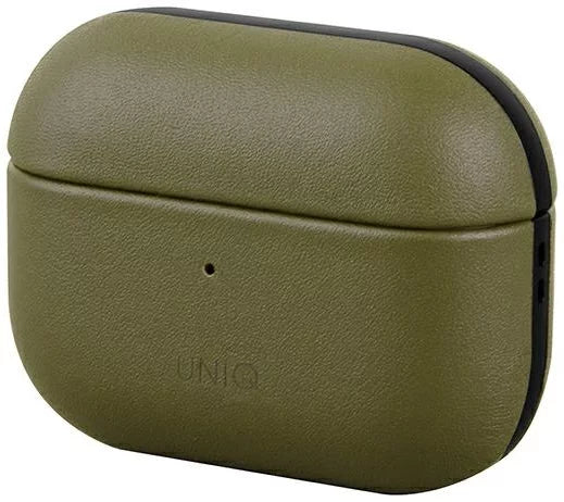 Uniq Terra Geniune Leather Airpods Pro Snap Case-Pine(olive)