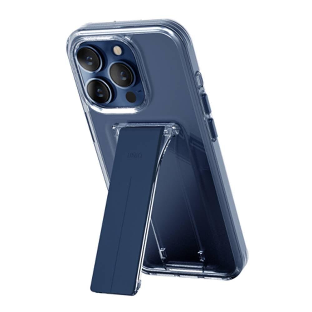 UNIQ HYBRID IPHONE PRO (2023) 6.1 HELDRO MOUNT WITH STAND - ULTRAMARINE (DEEP BLUE)