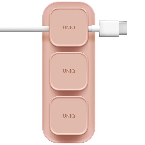 UNIQ POD MAGNETIC CABLE ORGANIZERS AND BASE - BLUSH (PINK)