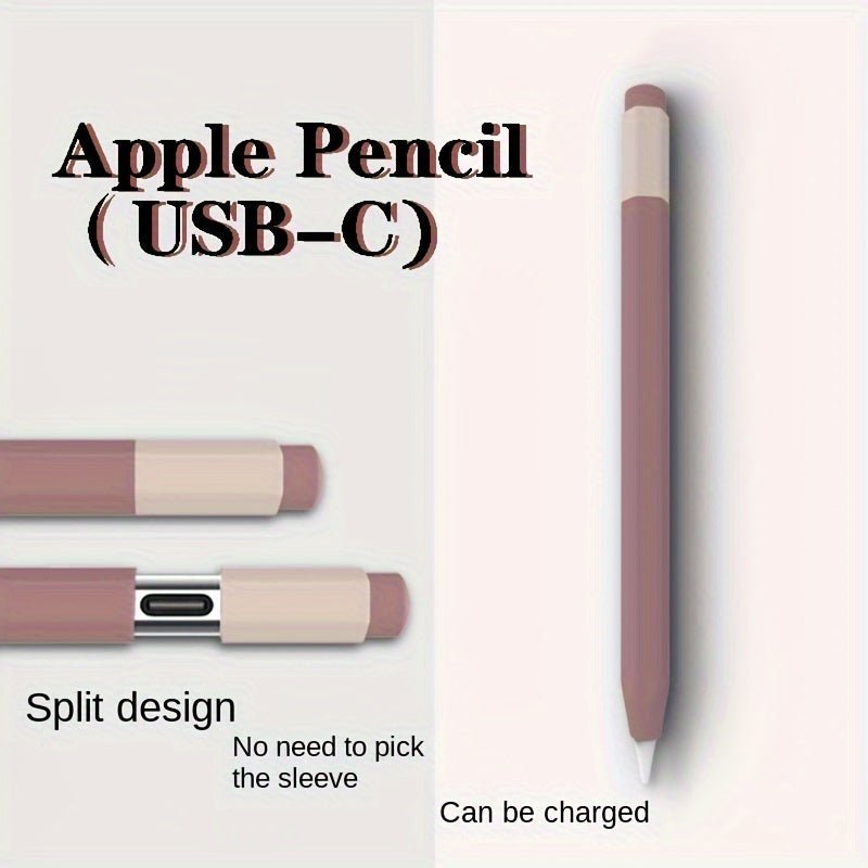 Silicone Case for Apple Pencil USB-C Light Coffee Color