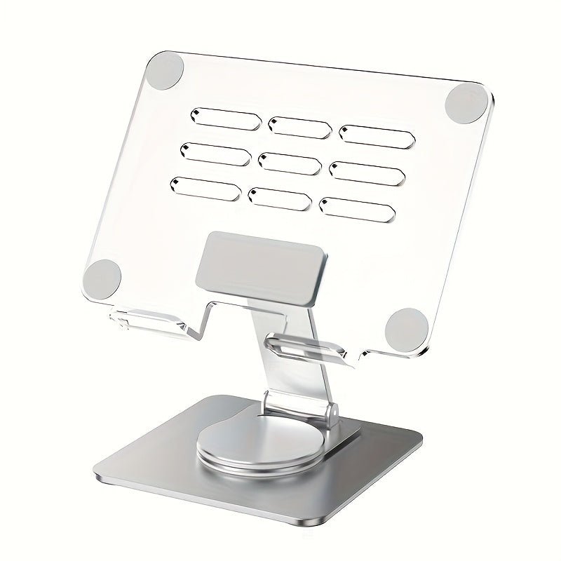 Rotating Acrylic Tablet Stand Foldable Portable MultiAngle Viewing