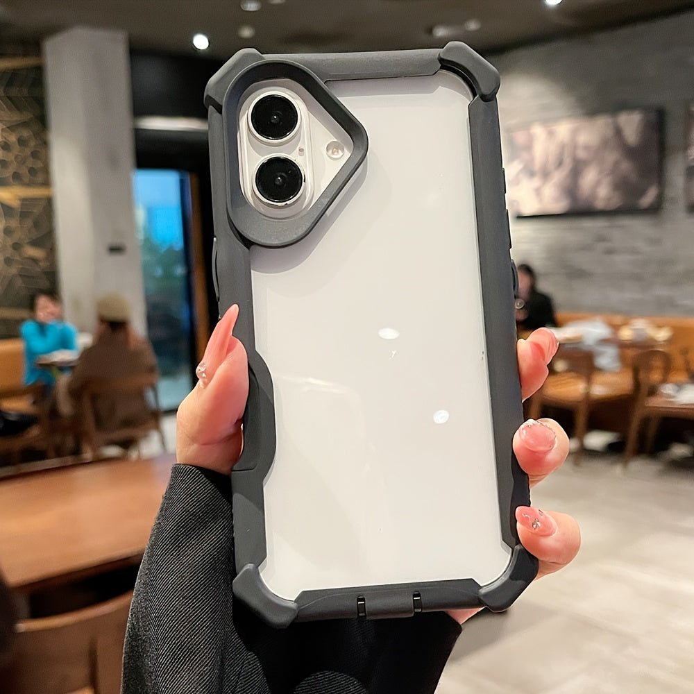 iPhone 17 Clear Two-Tone Protective Phone Case Black Color